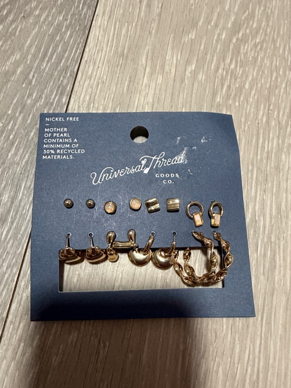Universal Thread Gold-Tone Mixed Earring Set